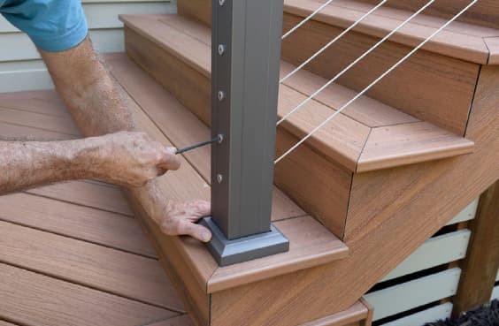 timbertech deck composite deck installation
