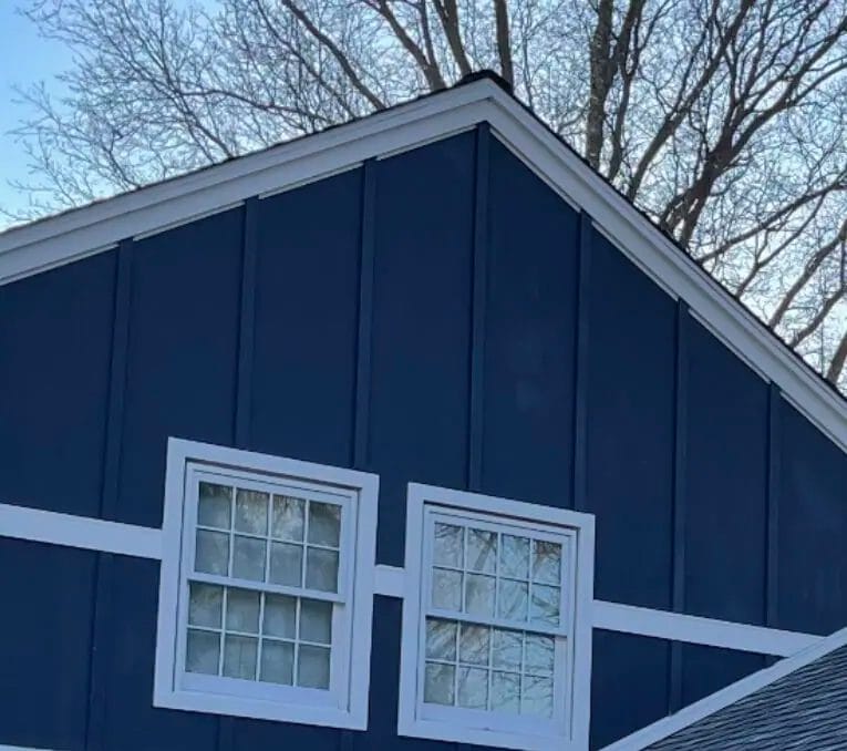James Hardie Board and Batten Siding in Blue