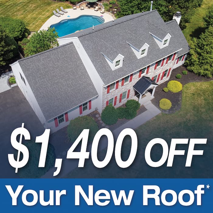 May 2025 Promo - 1400 off your new roof